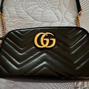 Gucci Black Leather Crossbody Bag